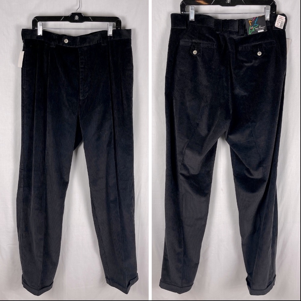 NWT Greg Norman Wide Whale Cuffed Cotton Corduroy Pants